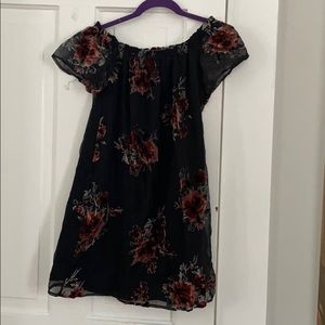 Off the Shoulder black dress